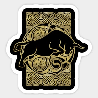 Celtic Bull - Celtic Animal Sticker